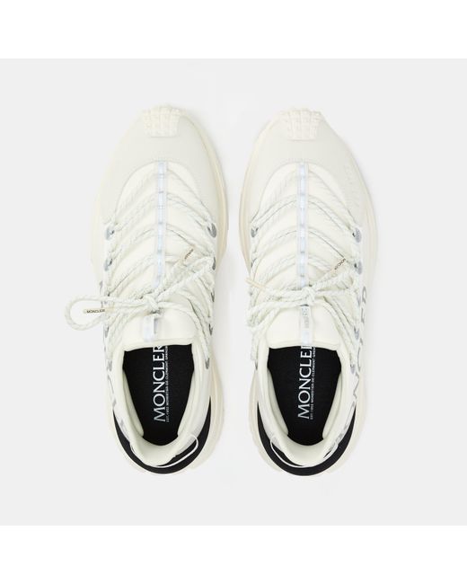 Moncler White Low-Top Sneakers for men
