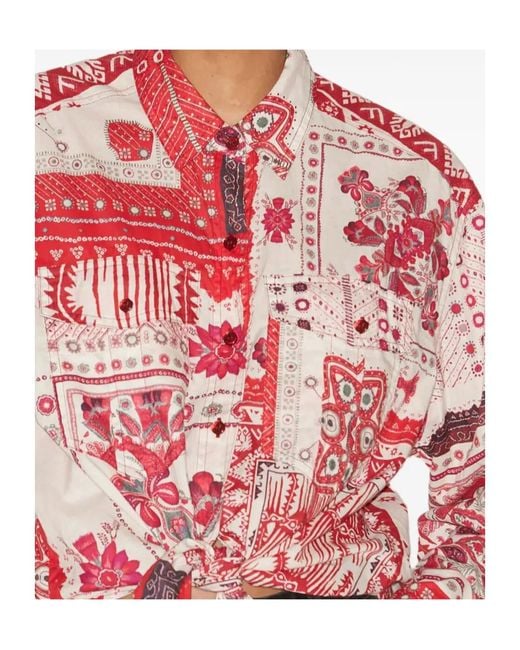 Isabel Marant Red Nathy Shirt
