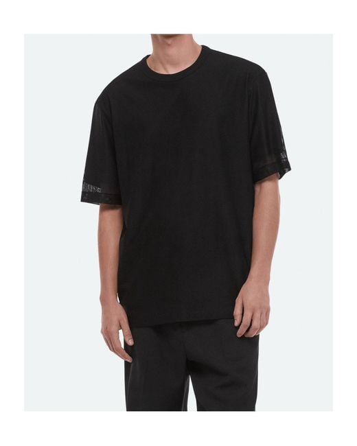 Helmut Lang Black Short Sleeve T-Shirt for men