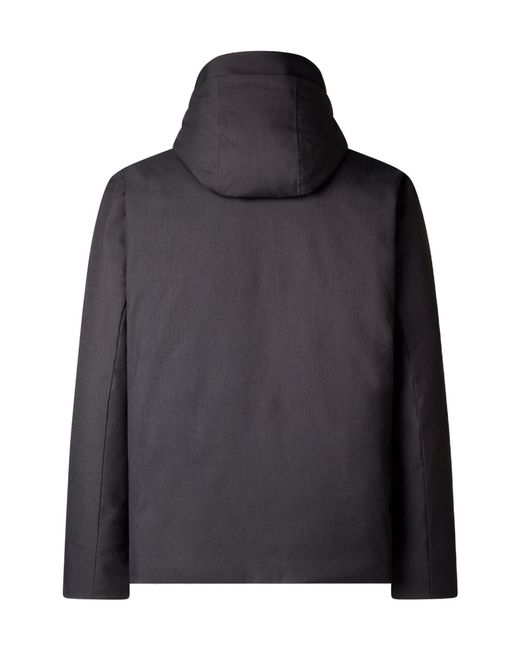 Save The Duck Black Barnaby Hooded Puffer Jacket for men