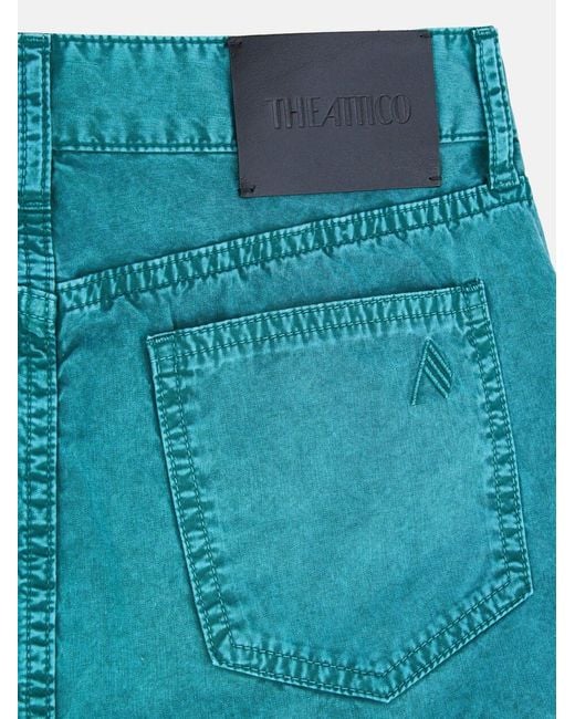 The Attico Blue The Fay Mini Skirt