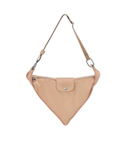 Longchamp White Le Pliage Collection S Crossbody Bag