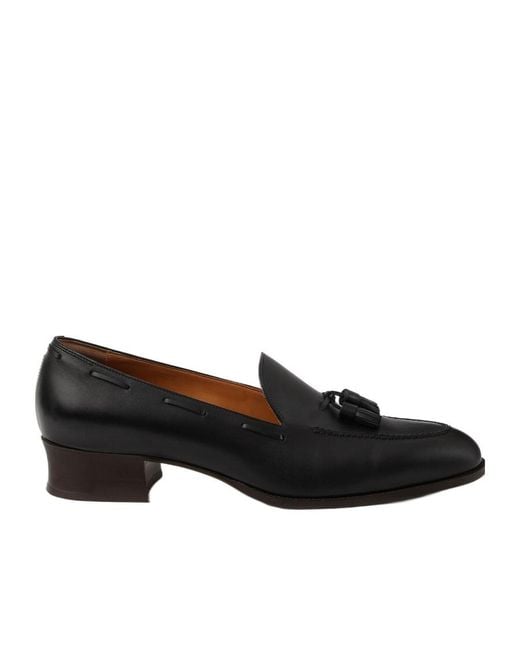 Loro Piana Black Serge Tassel Loafer