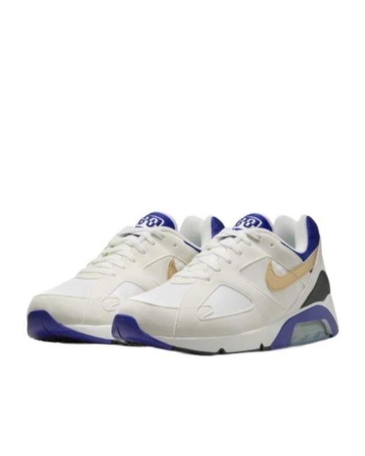 Nike Blue Air Max 180 Ultramarine Logo Patch Sneakers for men