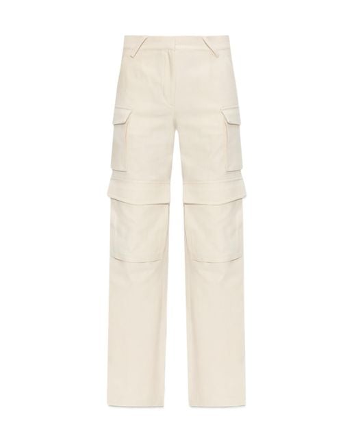 IRO White Polina Wide-Leg Cargo Pants