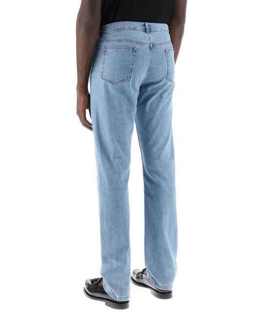 A.P.C. Blue Straight-Leg Jeans for men