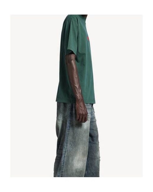 Balenciaga Green Laurel Classic Medium Fi T-Shirt for men