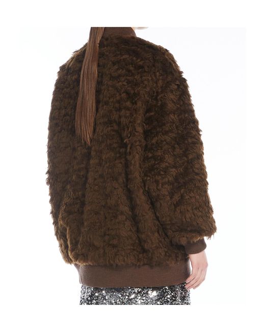 Weekend by Maxmara Brown Teddy Bomber Jacket