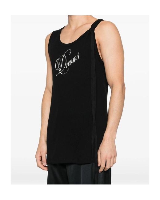 Ann Demeulemeester Black Dreams Tank Top for men