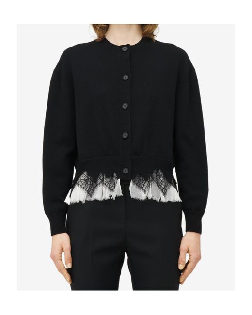 McQueen Blue Cobweb Lace Jumper