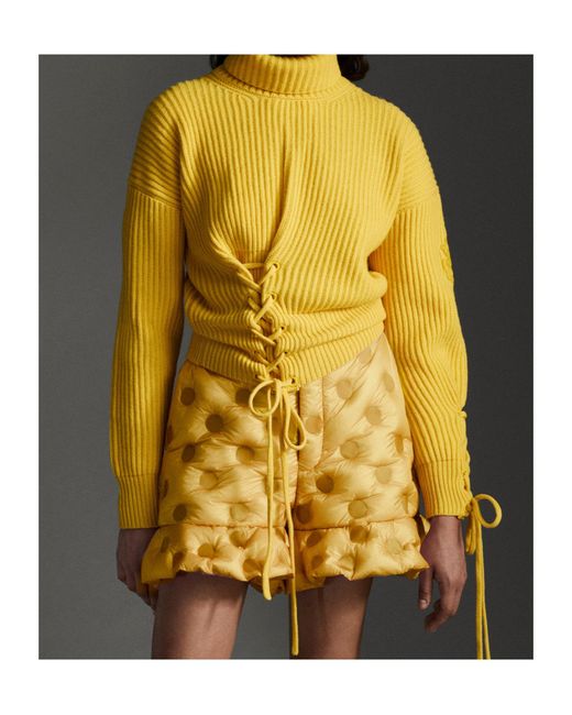 Moncler Yellow Turtleneck Pullover for men