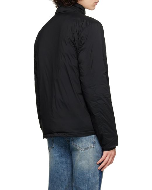 Canada Goose Black Lodge Zip-Up Down Jacket for men