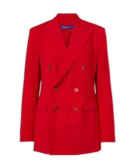 Ralph Lauren Red Fitted Blazer