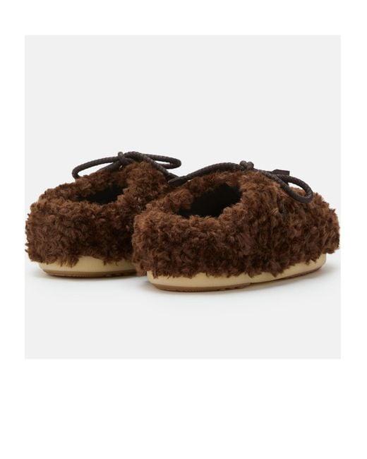 Moon Boot Brown Evx Curly Mules