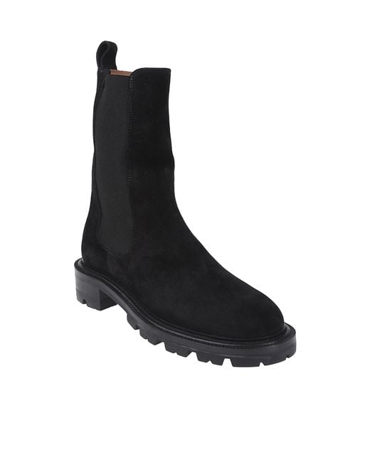 Paris Texas Black Lug-Sole Chelsea Boots