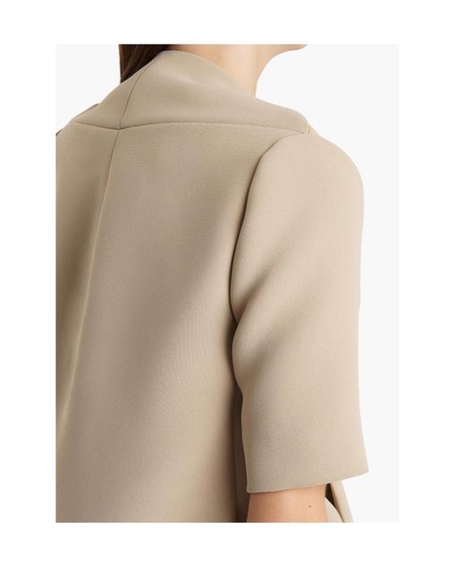 Khaite Natural Franc Pleated Button-Down Jacket