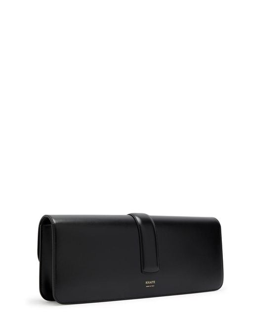 Khaite Black Blake Leather Clutch