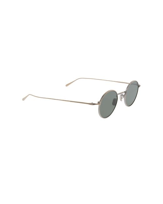 Eyevan 7285 Green Round-Frame Sunglasses for men