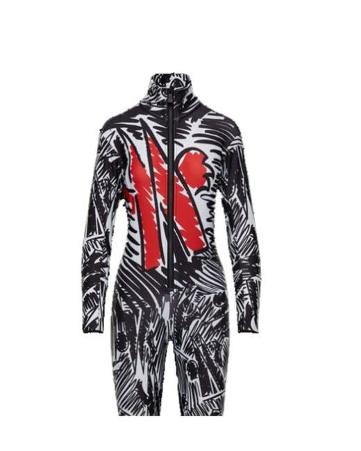 Moncler Red Printed Jumpsuit