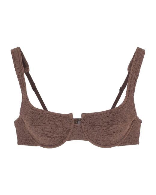 Mc2 Saint Barth Brown Bikini Top