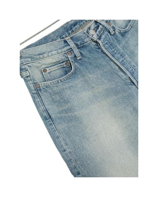 Ssstein Blue Belt-Loop Jeans for men