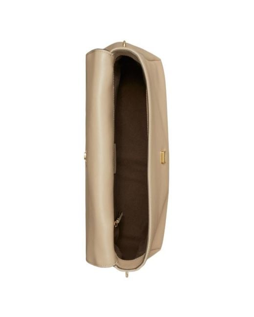 Tory Burch Natural Charlie Large Shoulder Bag