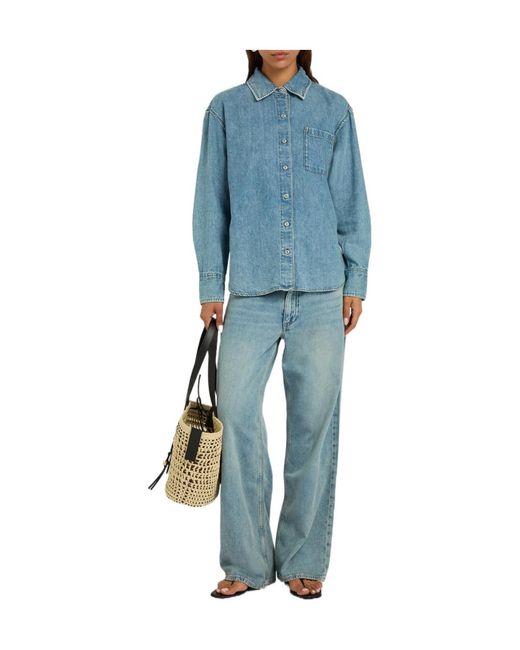 Rag & Bone Blue Denim Shirt