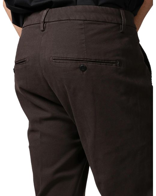 Dondup Black Gaubert Button Trousers for men