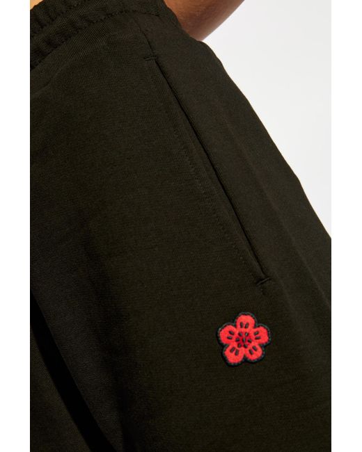 KENZO Black Boke Patch Sweatpants