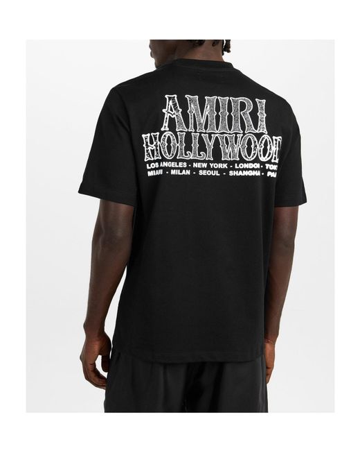 Amiri Black Short-Sleeve T-Shirt for men