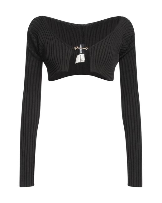 Jacquemus Black Solid Color Jumpers