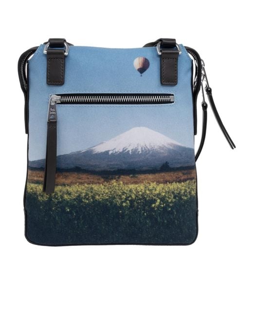Paul Smith Blue Pattern Shoulder Bag for men