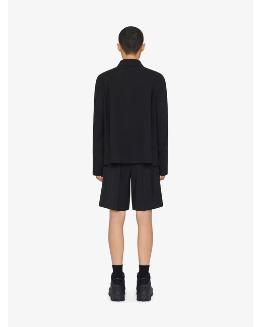 Givenchy Black Chest Pocket Overshirt for men