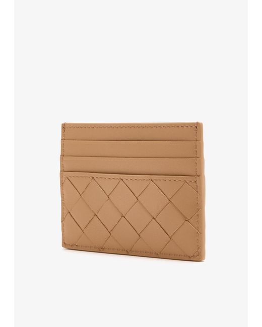 Bottega Veneta Natural Intrecciato Credit Card Case