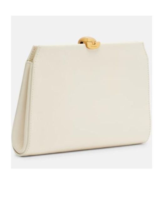 Nour Hammour Natural Lou Leather Clutch