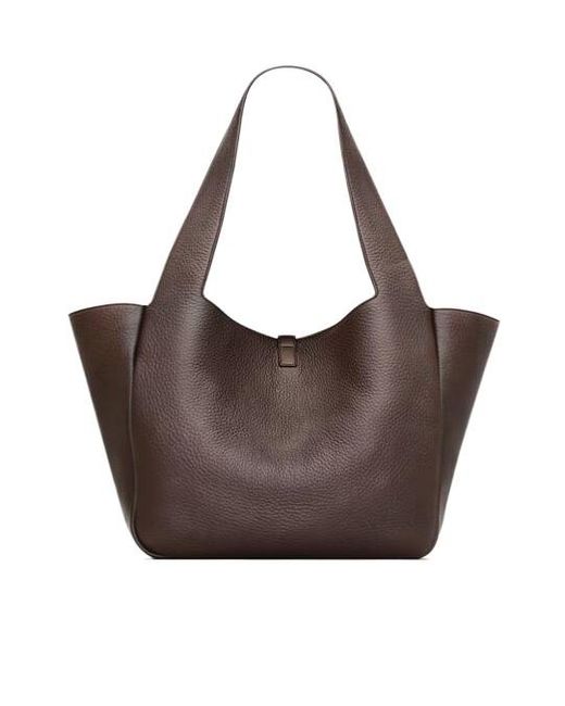 Saint Laurent Brown Le 5 À 7 Bea Shopping Bag
