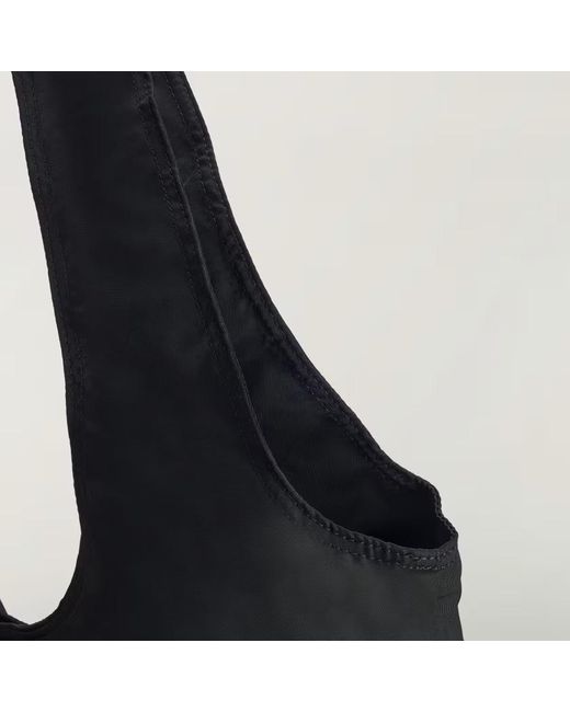 Y-3 Black Logo Printed Tote Bag for men