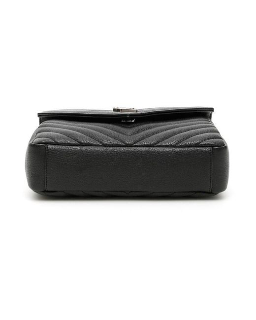 Saint Laurent Black College Medium Shoulder Bag