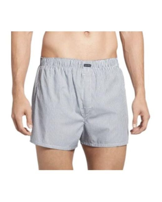 Calvin Klein Blue Elastic Waist-Edge Shorts for men