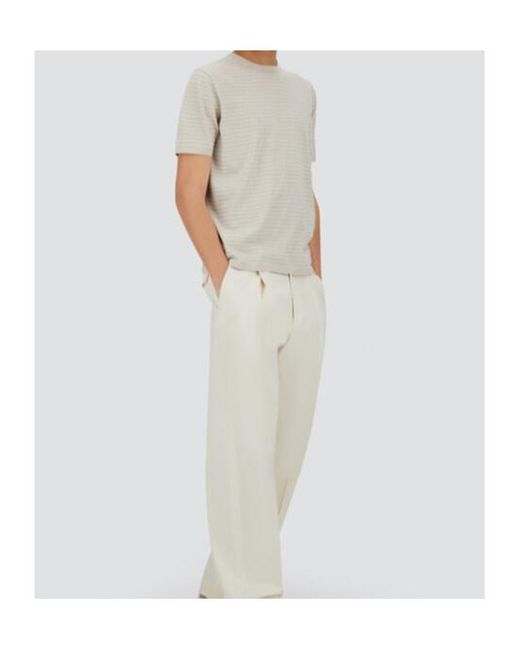 Herno White Striped T-Shirt for men