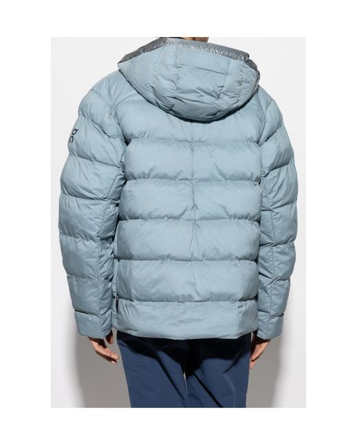 On Shoes Blue Insulated Training Jacket Explorer for men