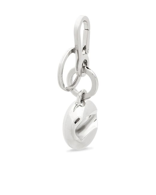 Loewe White Pebble Keychain Bottle Opener for men