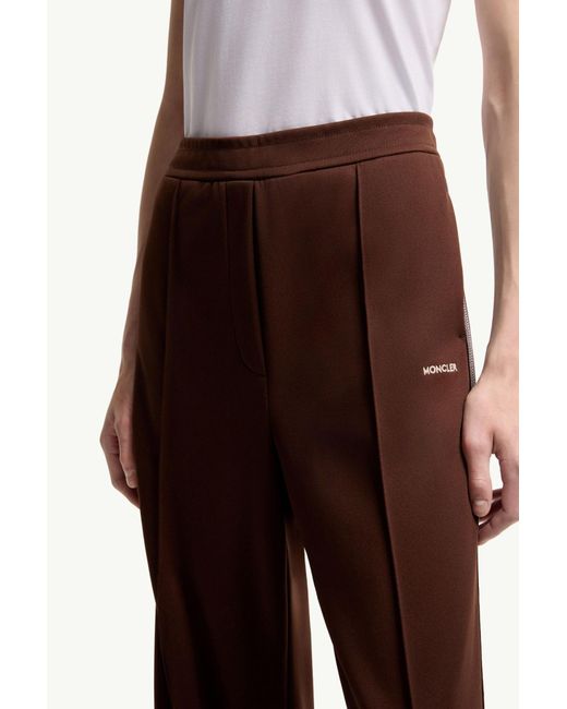 Moncler Brown Tailored Logo Sweatpants