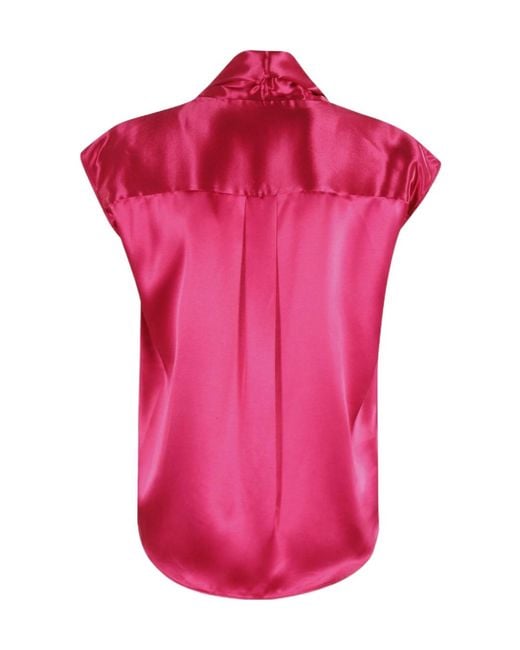 Alberta Ferretti Pink Twisted Blouse