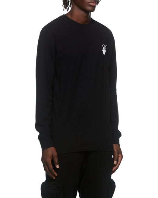 Off-White c/o Virgil Abloh Black Caravaggio Painting Long-Sleeve T-Shirt for men