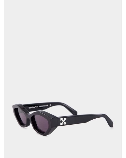 Off-White c/o Virgil Abloh White Hilo Geometric Sunglasses for men