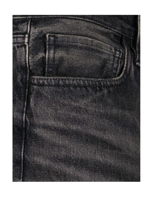 Fear Of God Gray Straight-Leg Distressed Jeans for men