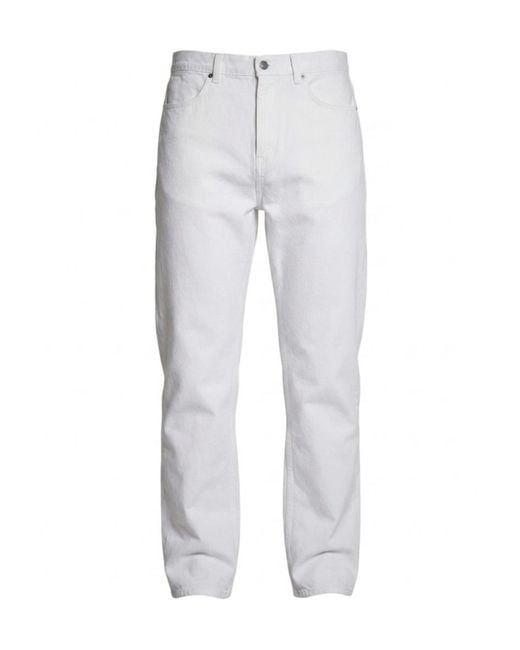 Gucci White Washed Cotton Denim Pants for men