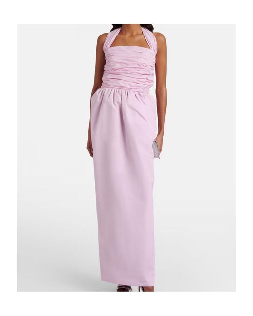 Patou Purple Bow-Detail Gown