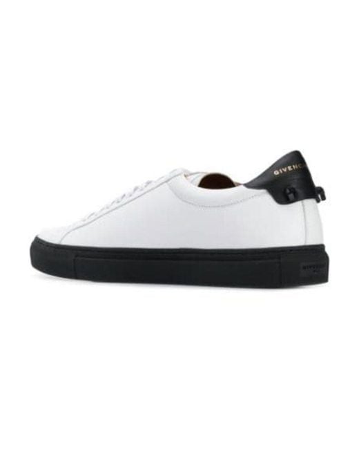 Givenchy White Embroidered Logo Sneakers for men